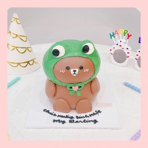 Bánh tạo hình con gấu/ con thỏ 3D - Bánh sinh nhật trẻ em