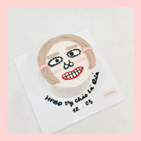 Bánh kem vẽ hình ngộ nghĩnh đáng yêu - Bánh kem sinh nhật