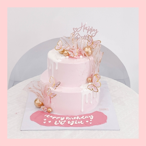 Bánh kem hai tầng cho nữ - Bánh kem sinh nhật cho nữ