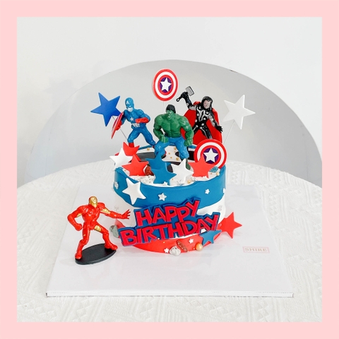Bánh kem siêu anh hùng - Bánh sinh nhật bé trai