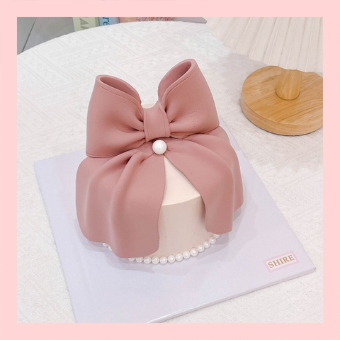 Bánh kem tạo hình nơ 3D xinh xắn cho nữ - Bánh kem fondant