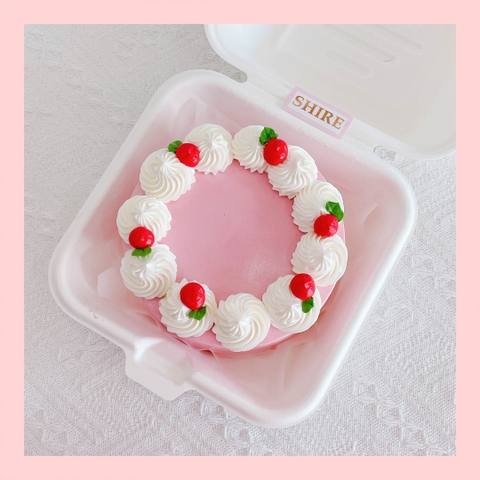 Mini Bento trái cây khác - Bánh kem bơ mini hộp bã mía