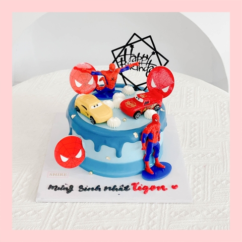 Bánh kem người nhện - Bánh sinh nhật bé trai