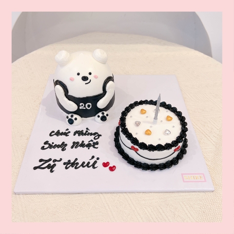 Bánh mini tạo hình thú cute  - Bánh kem bơ mini 10-12cm