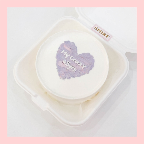 Mini Bento tone màu tím - Bánh kem bơ mini hộp bã mía