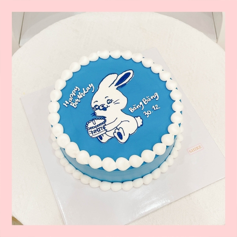 Bánh vẽ hình các con vật dễ thương - Bánh sinh nhật trẻ em