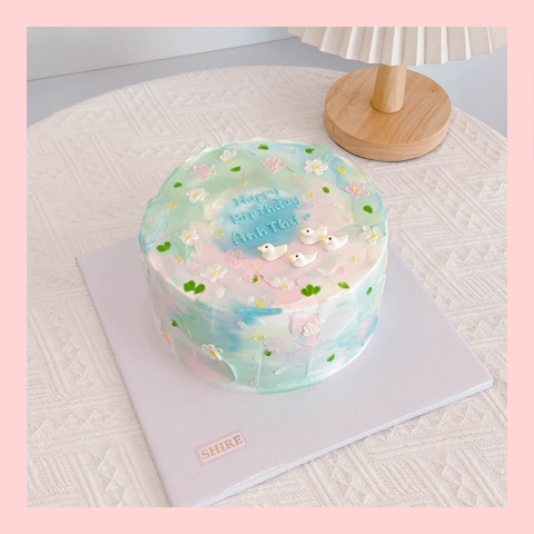 Bánh bơm thú hình con heo/con ếch/con gà/con cọp 3D dễ thương - Bánh sinh nhật trẻ em