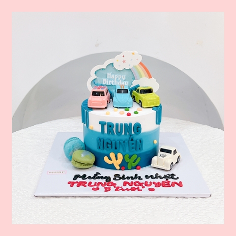 Bánh kem thế giới xe hơi - Bánh sinh nhật bé trai