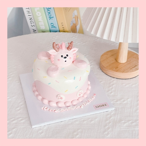 Bánh mini bơm thú 3D- Bánh kem bơ mini 10-12cm