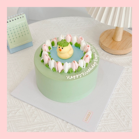 Bánh bơm thú hình con heo/con ếch/con gà/con cọp 3D dễ thương - Bánh sinh nhật trẻ em