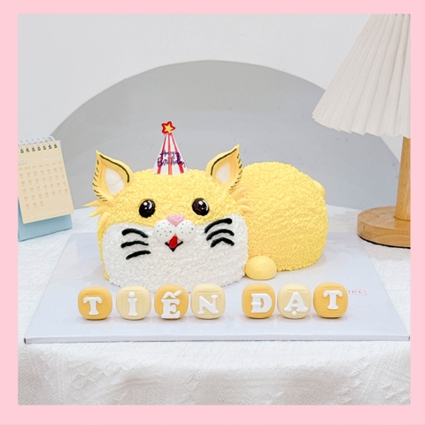 Bánh kem tạo hình con mèo/ con chó 3D cho các bé - Bánh kem sinh nhật