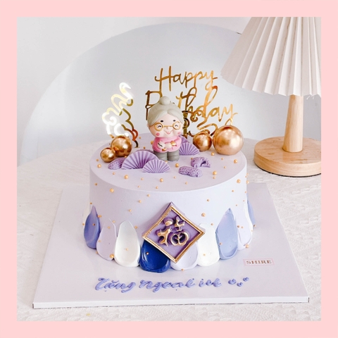 Bánh kem mừng thọ hiện đại