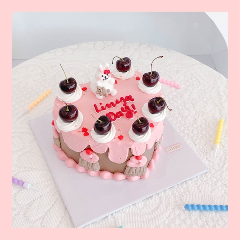 Bánh bơm thú hình con thỏ/con nhím/con cừu/capybara 3D dễ thương - Bánh sinh nhật trẻ em