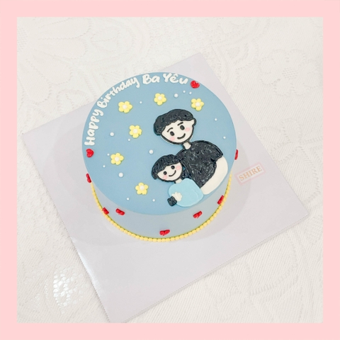 Bánh kem vẽ người nam - Bánh kem sinh nhật cho nam