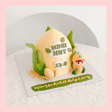 Bánh tạo hình bé gái/quả dâu/cây nấm/quả bắp 3D - Bánh sinh nhật trẻ em