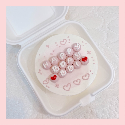 Mini Bento tình yêu - Bánh kem bơ mini hộp bã mía