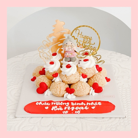 Su kem giòn sinh nhật đơn giản - Choux creme