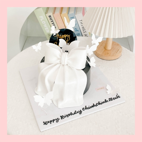 Bánh kem tạo hình nơ 3D xinh xắn cho nữ - Bánh kem fondant