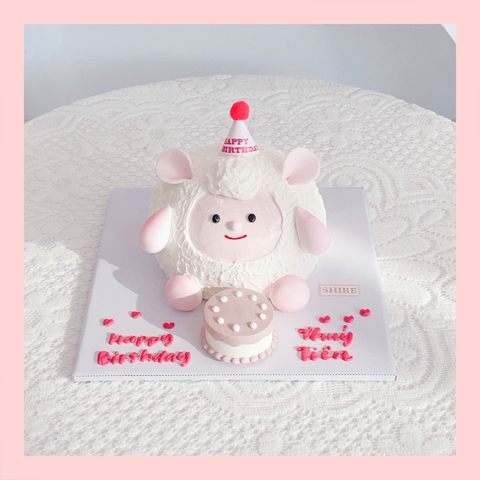 Bánh tạo hình con chuột/chim cánh cụt/con cừu/con vịt 3D - Bánh sinh nhật trẻ em