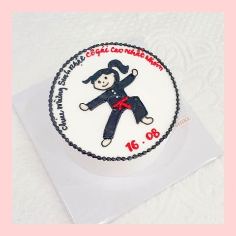 Bánh kem vẽ người nữ - Bánh kem sinh nhật cho nữ