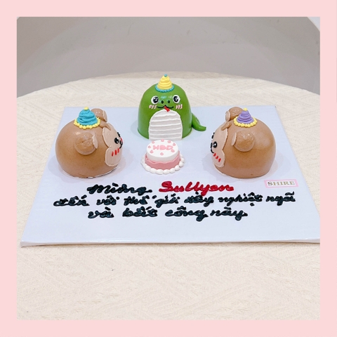 Set cupcake tạo hình bằng kem - Bánh sinh nhật dạng cupcake ổ