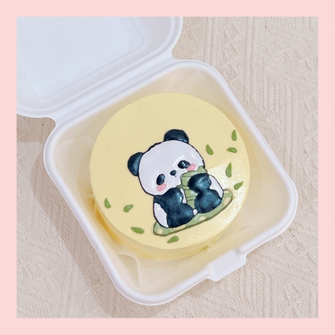 Mini Bento vẽ hình hoạt hình đáng yêu - Bánh kem sữa mini hộp bã mía