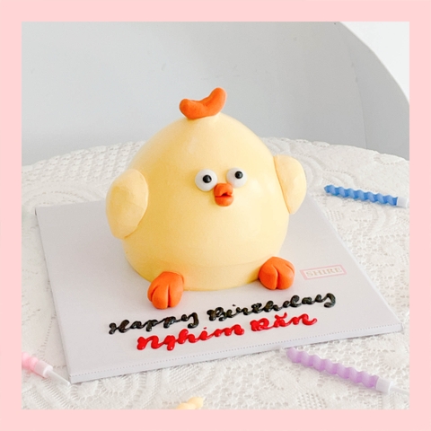 Bánh tạo hình con chuột/chim cánh cụt/con cừu/con vịt 3D - Bánh sinh nhật trẻ em