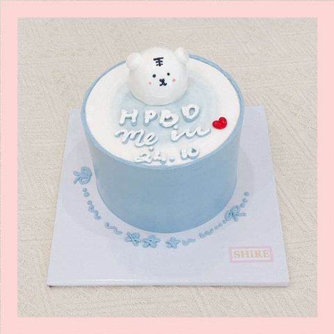 Bánh mini bơm thú 3D- Bánh kem bơ mini 10-12cm