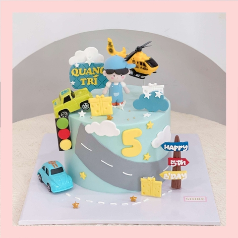 Bánh kem tạo hình em bé trai 3D xinh xắn cho bé trai - Bánh kem fondant