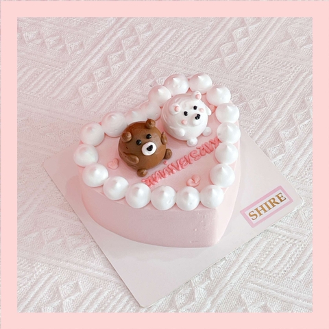 Mini Bento bắt kem 3D - Bánh kem bơ mini hộp bã mía