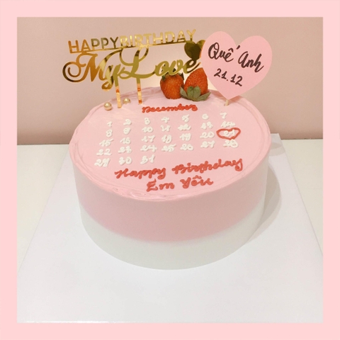 Bánh kem vẽ lịch - Bánh kem sinh nhật