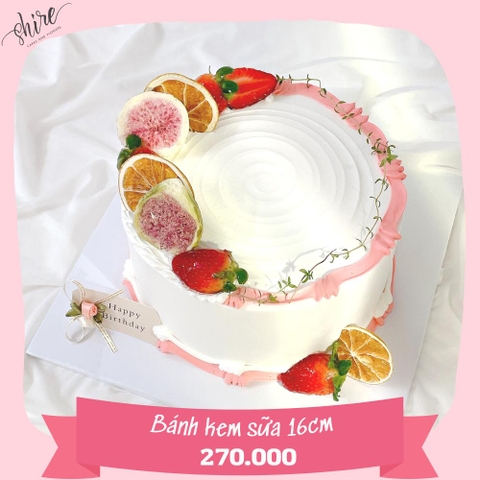 Bánh kem sữa tươi size 16cm