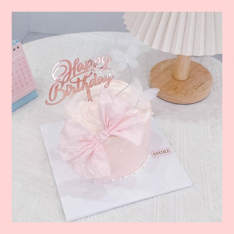 Bánh mini phụ kiện hiện đại - Bánh kem bơ mini 10-12cm