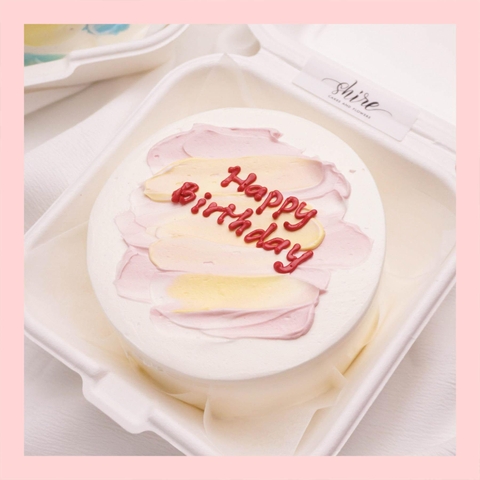 Mini Bento tone màu mix - Bánh kem bơ mini hộp bã mía