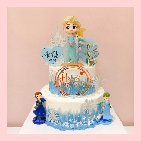 Bánh kem nữ hoàng băng giá Elsa - Bánh sinh nhật công chúa Disney