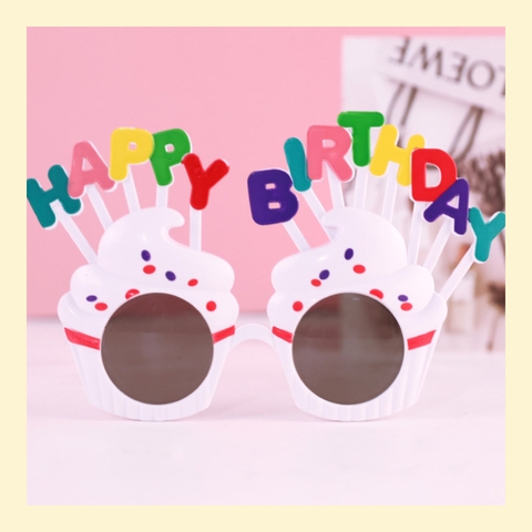 Kính đeo sinh nhật Happy Birthday ngộ nghĩnh