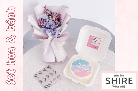 Set bánh mini bento & hoa