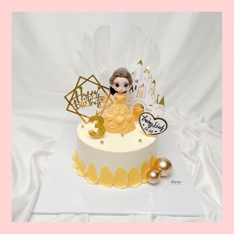 Bánh kem người đẹp & quái vật Belle - Bánh sinh nhật công chúa Disney