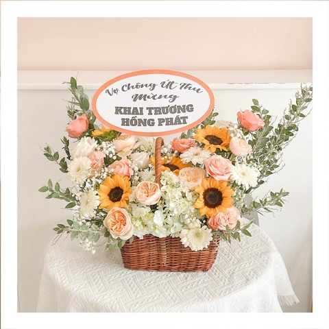 Giỏ hoa tươi mừng sinh nhật