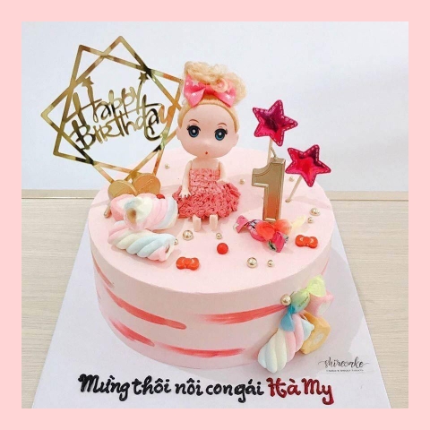 Bánh kem búp bê - Bánh sinh nhật bé gái