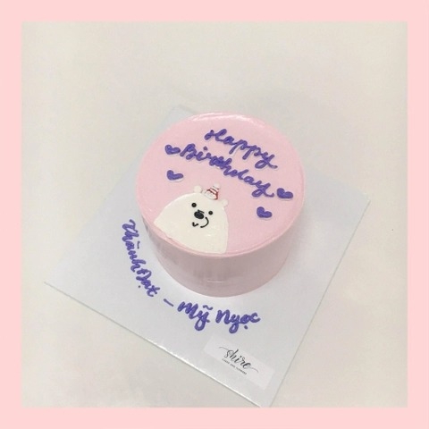 Bánh mini hình thú cute cho bé  - Bánh kem bơ mini 10-12cm