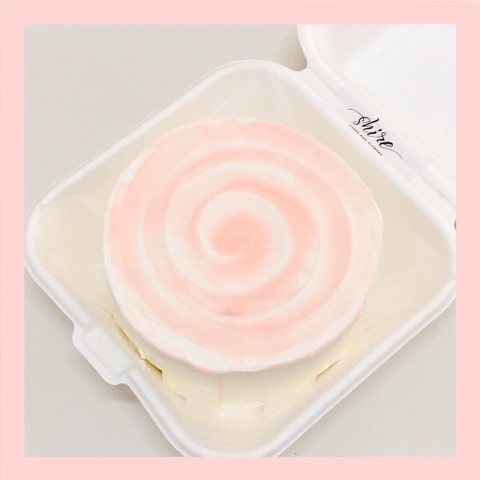 Mini Bento tone màu hồng - Bánh kem bơ mini hộp bã mía