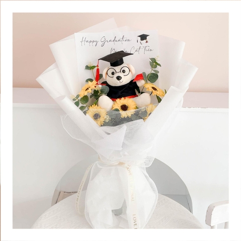 Hoa khô/Hoa bất tử size lớn tone màu vàng/cam