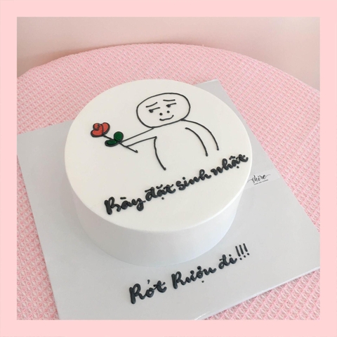 Bánh kem vẽ hình ngộ nghĩnh đáng yêu - Bánh kem sinh nhật