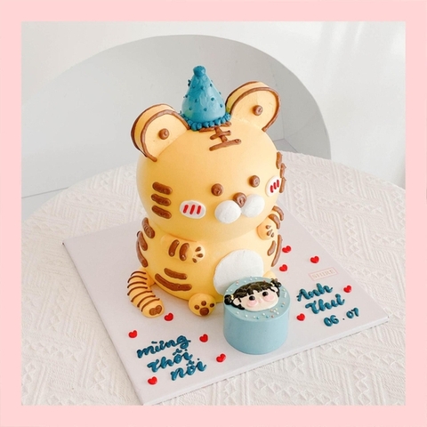 Bánh tạo hình Khủng Long/ con trâu/ con hổ/con rồng 3D - Bánh sinh nhật trẻ em