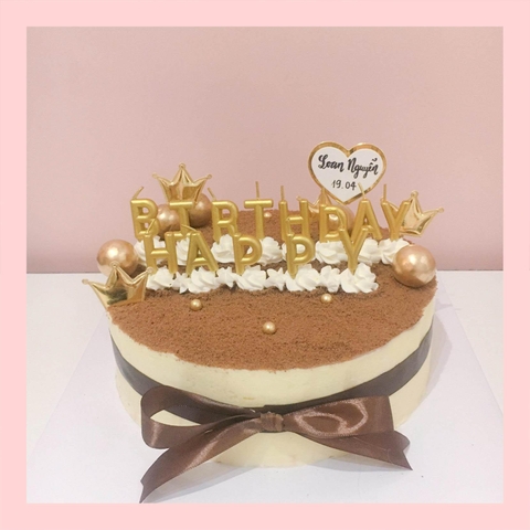 Tiramisu truyền thống tròn -  Bánh kem tiramisu dạng ổ