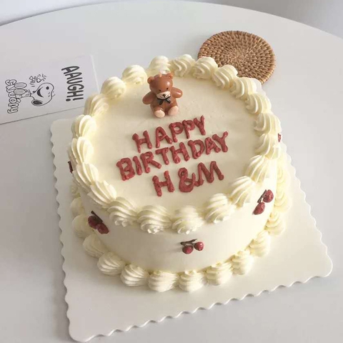 Nến sinh nhật hình gấu bông nhỏ nâu/trắng