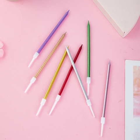 Nến sinh nhật nhũ đơn cao cấp