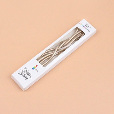 Nến sinh nhật xoắn dài gợn sóng Hàn Quốc