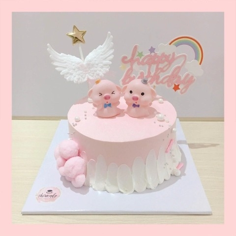 Bánh kem tuổi hợi/con heo - Bánh sinh nhật trẻ em